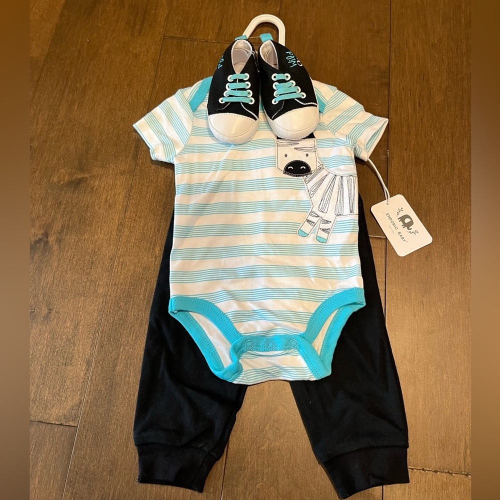 NWT Emporio Baby 3 Piece Set